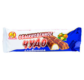 Шоколадный батончик Обыкновенное чудо сливочный Славянка 55гр