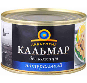 Кальмар натуральный шинкованный без кожицы Акватория 250гр