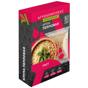 Крупа ячменная перловая №1 (Англ.эл) Агрокомплекс 800гр