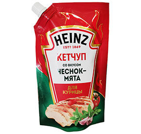 Кетчуп Heinz Чеснок-мята для курицы 320гр