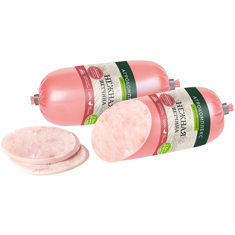 Ветчина Нежная экстра Агрокомплекс 500гр 170₽