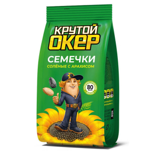 Семена подсолнечника Крутой Окер жаренные с арахисом и солью 80 г