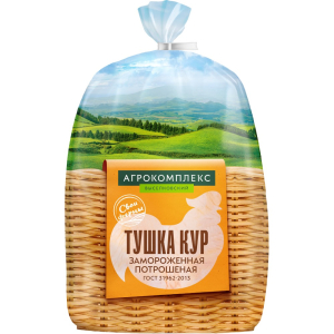 Тушка ЦБ потрошеная 1 сорт замороженная (ф/пакет) 1 кг Агрокомплекс