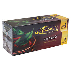 Чай Лисма Крепкий 25 пак черный