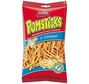 Соломка 100г Pomstiks картофельная с солью и перцем