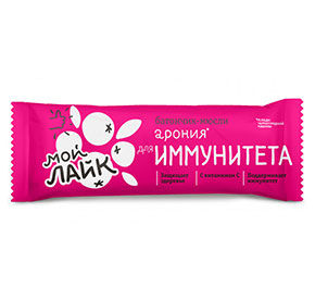 Батончик ЛЕОВИТ Арония для иммунитета. Упаковка 25 г