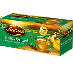 Чай Лисма Тонизирующий зеленый 25пак*2гр