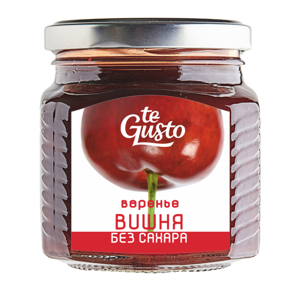 Варенье из вишни без сахара 300гр te Gusto стб 430₽