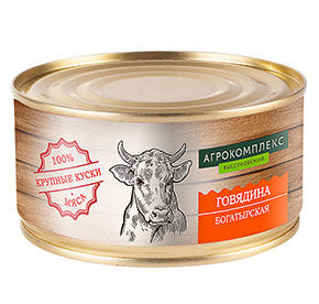 Говядина тушеная Богатырская 325гр