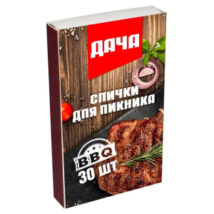 Спички для пикника Дача, 30шт 