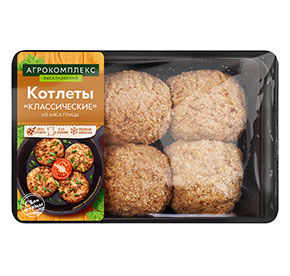 Котлеты из мяса цыплят Классические Агрокомплекс