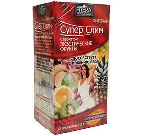 Чай для похудения Супер Слим экзотик Фитера 30 пакетиков