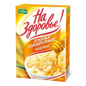 Хлопья кукур.медовые № 353 "На Здоровье" 350г м/у КУНЦЕВО 