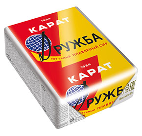 Сыр пл."Дружба"45% , 90 г, фольга, Карат [м]