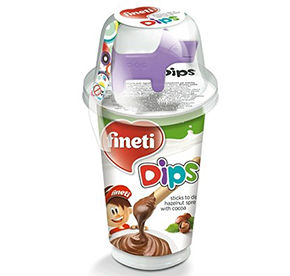 Fineti Dips паста из фундука с какао и пшеничными палочками+сюрприз 45гр
