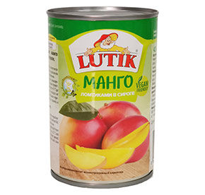 Манго LUTIK ломтиками в сиропе ж/б 425мл