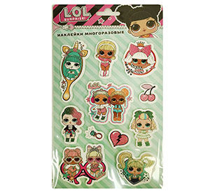 Наклейки вспененные LOL Surprise!