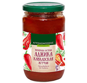 Аджика кавказская жгучая острая Агрокомплекс 360гр