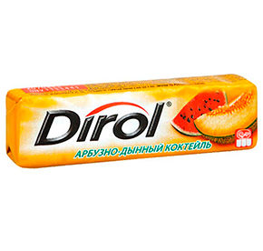 Жевательная резинка DIROL Арбуз-дыня 13,6г