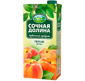 Напиток сокосодержащий Сочная Долина Персик-Яблоко 0,95 л