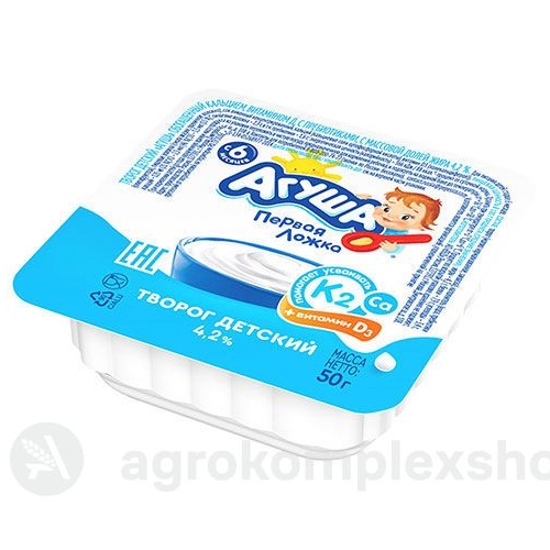 Творог мягкий 4,2% Агуша 50гр стакан