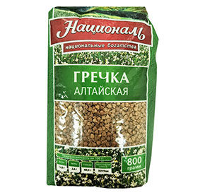 Крупа Гречка Алтайская  Националь 800г м/уп