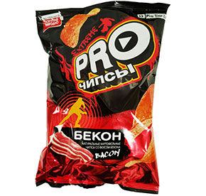 Чипсы PRO-чипсы со вкусом бекона 60гр
