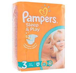 Pampers Sleep & Play  Миди с Ромашкой (3) 4-9 кг. 16шт