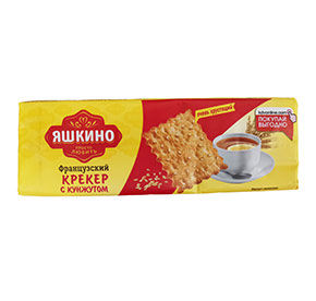 Крекер Яшкино Французский хрустящий с кунжутом 185гр 74₽