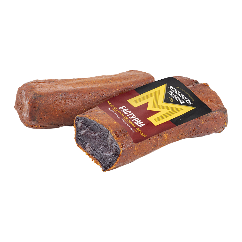 Бастурма говяжья сырокопченая 1 кг Медвёдовские традиции 2400₽