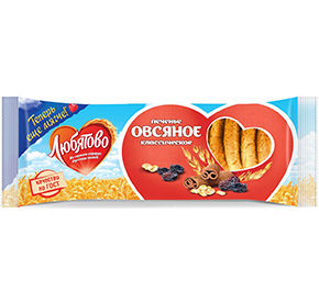 Печенье овсяное Классическое Любятово 250гр