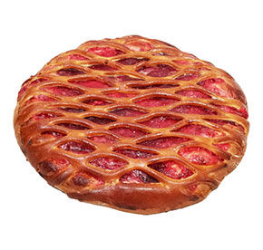 пирог сдобный с клубникой 0,65 кг