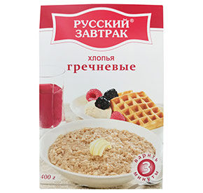 Хлопья гречневые Русский завтрак к/у 400гр