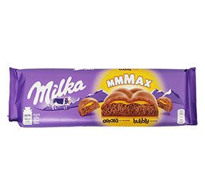 Шоколад Milka воздушный рис с карамелью 250гр