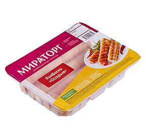 Колбаски из мяса птицы для гриля Острые охл 400г МИРАТОРГ 