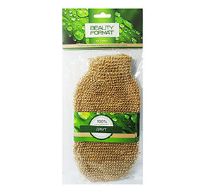 Мочалка натуральная Джут варежка буп 191₽