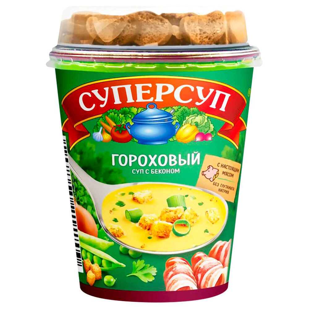 Суп 45 г Суперсуп Гороховый с бекономгренки кст 80₽