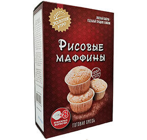 Смесь для выпечки Пудовъ Маффины рисовые 250гр