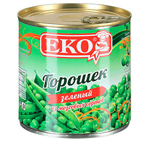 Горошек 400 г ЕКО в/сорт с ключом ж/б