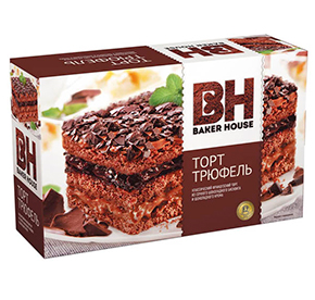 Торт биск."Baker House""Трюфель" 350г*8шт.