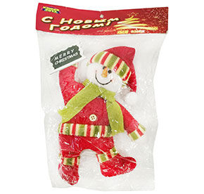 Снеговик с открыткой 23см