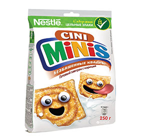 Cini Minis безбашенные квадры. Готовый завтрак с корицей пакет 250гр