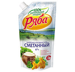 Майонез Ряба Сметанный Провансаль 67% 233гр