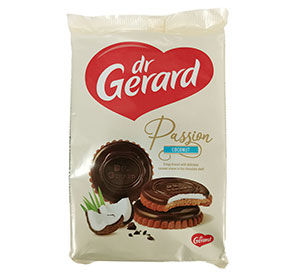 Печенье Dr.Gerard Passion Coconut со вкусом кокоса в шоколадной глазури 170гр
