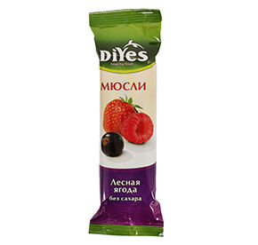 Батончик-мюсли ЛЕСНАЯ ЯГОДА без сахара м/у 25г Ди´Yes