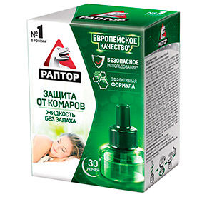 Раптор жидкость от комаров 30 ночей 1*24