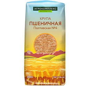 Крупа пшеничная Полтавская №4 ГОСТ 276-60 0,8кг