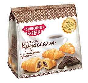 Мини-круассаны Яшкино с шоколадным кремом 180гр