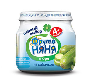Фрутоняня Пюре из Кабачков {с 4 мес} 80г.