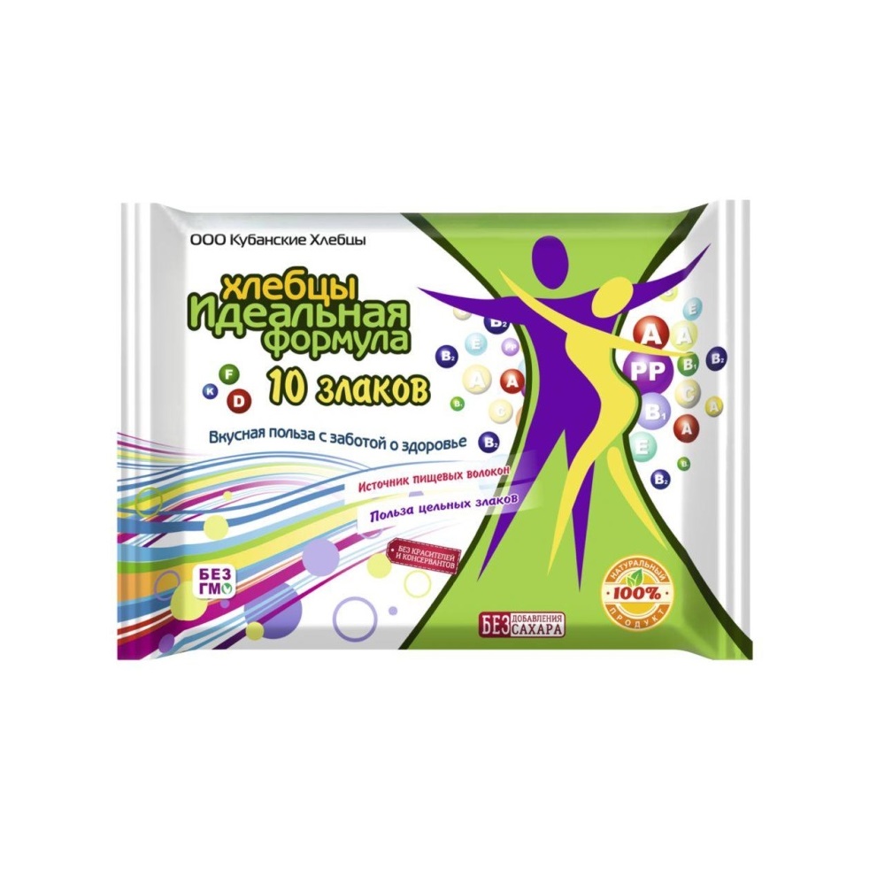 Хлебцы хрустящие экструзивные Идеальная формула 10 злаков Кубанские хлебцы 42₽